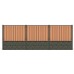 Hout-betonschutting motief grijs i.c.m. tuinscherm Dronten 21-planks